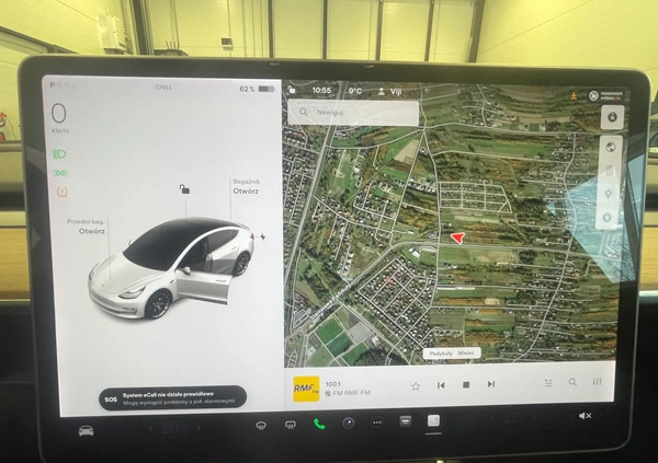 Tesla Model 3 cena 99900 przebieg: 125170, rok produkcji 2019 z Kościan małe 232